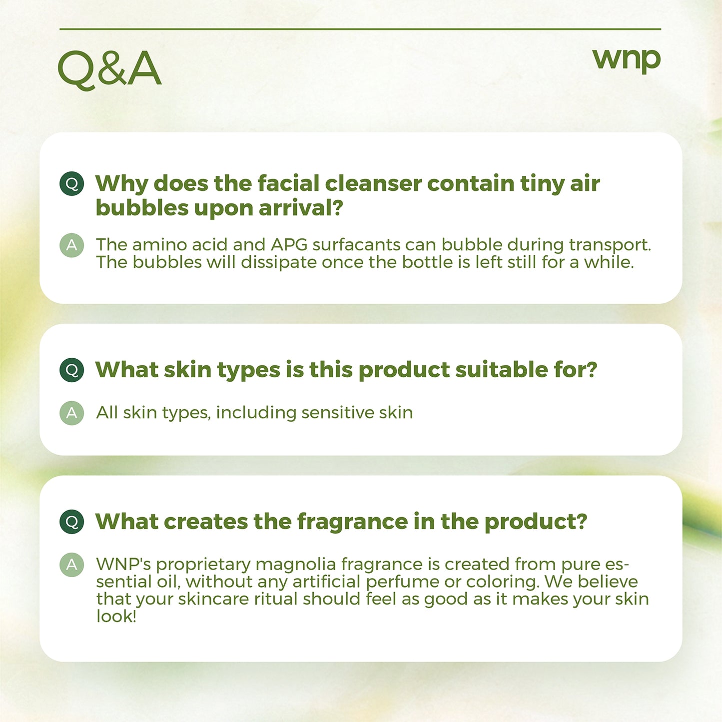 WNP Hyaluronic Acid Face Wash
