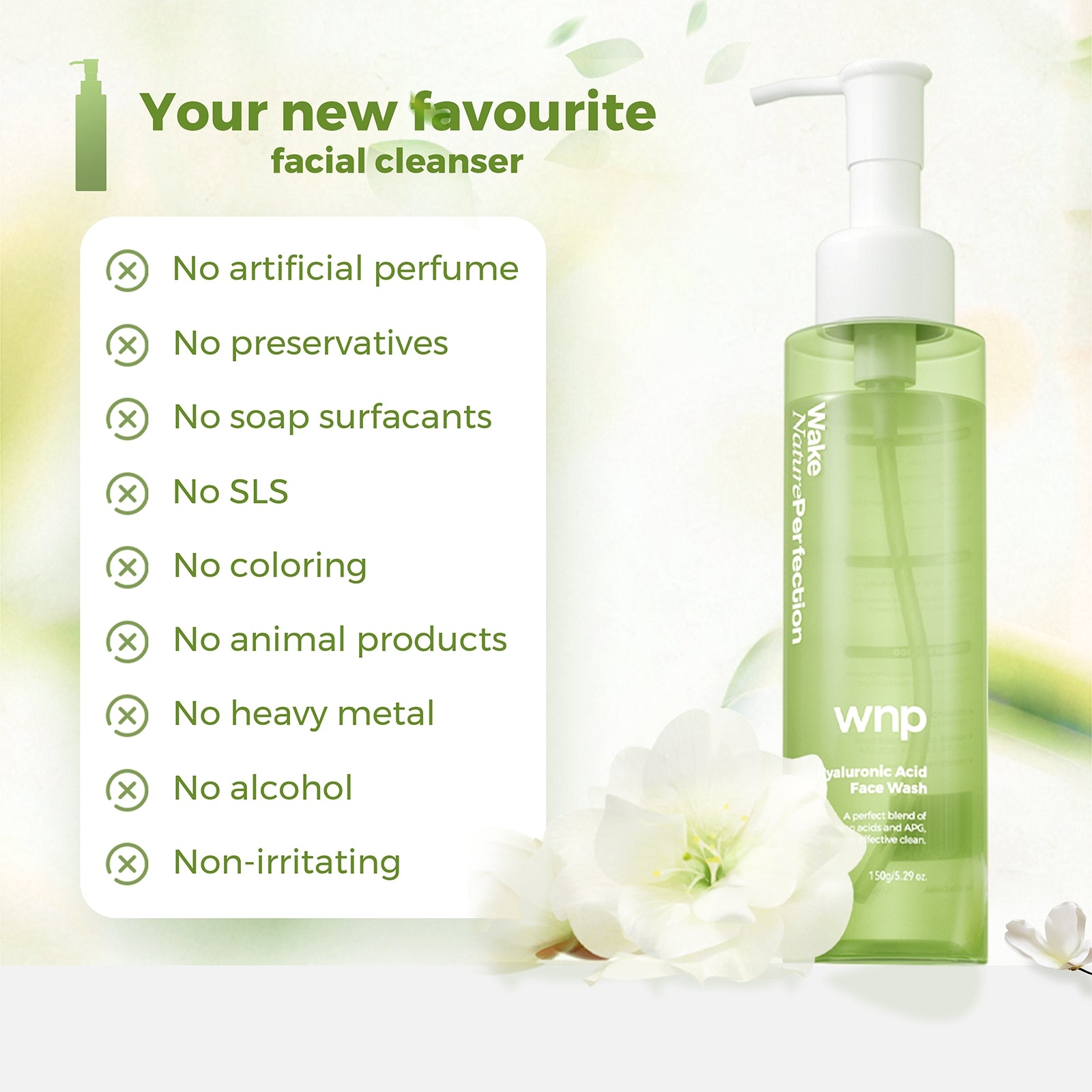 WNP Hyaluronic Acid Face Wash